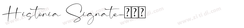 Historia Signate字体转换